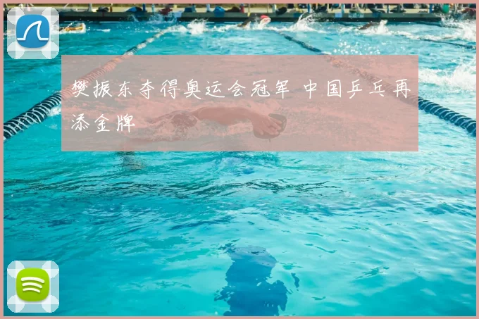 樊振东夺得奥运会冠军 中国乒乓再添金牌